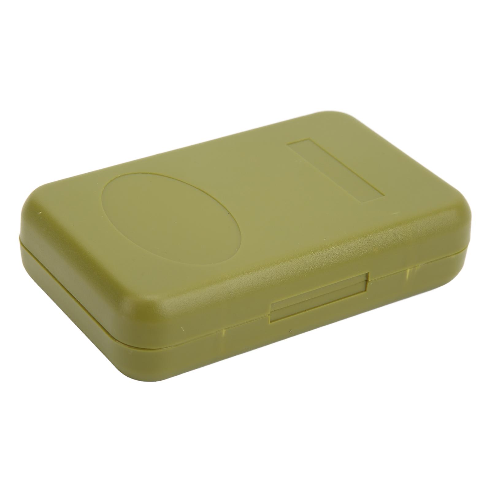 Multipurpose Fly Fishing Lure Box With Magnetic Buckle Portable Double Sided Fly Fishing Box Large Size Green