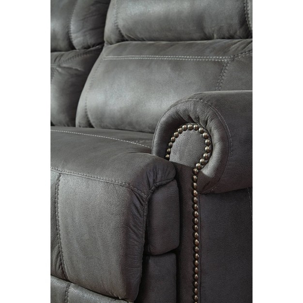 Austere 2 Seat Recliner Sofa Gray Signature Design By Ashley