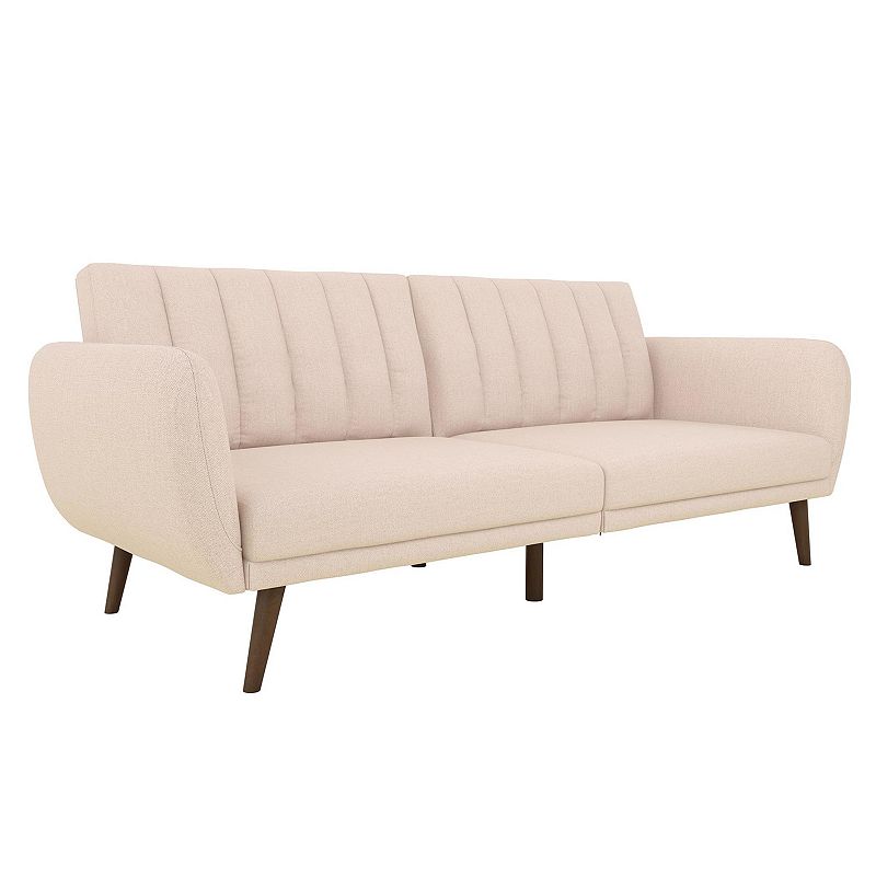 Novogratz Brittany Linen Convertible Sofa Futon