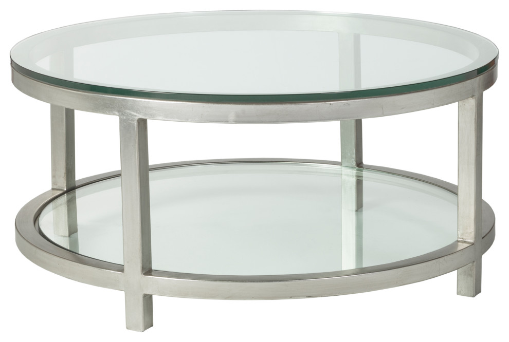 Per Se Round Cocktail Table   Contemporary   Coffee Tables   by Lexington Home Brands  Houzz