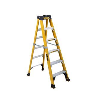 DW 6 ft. Fiberglass Stepladder 10 ft. Reach 500 lbs. Load Capacity Exceeds Type IAA Standards DXL3810-06