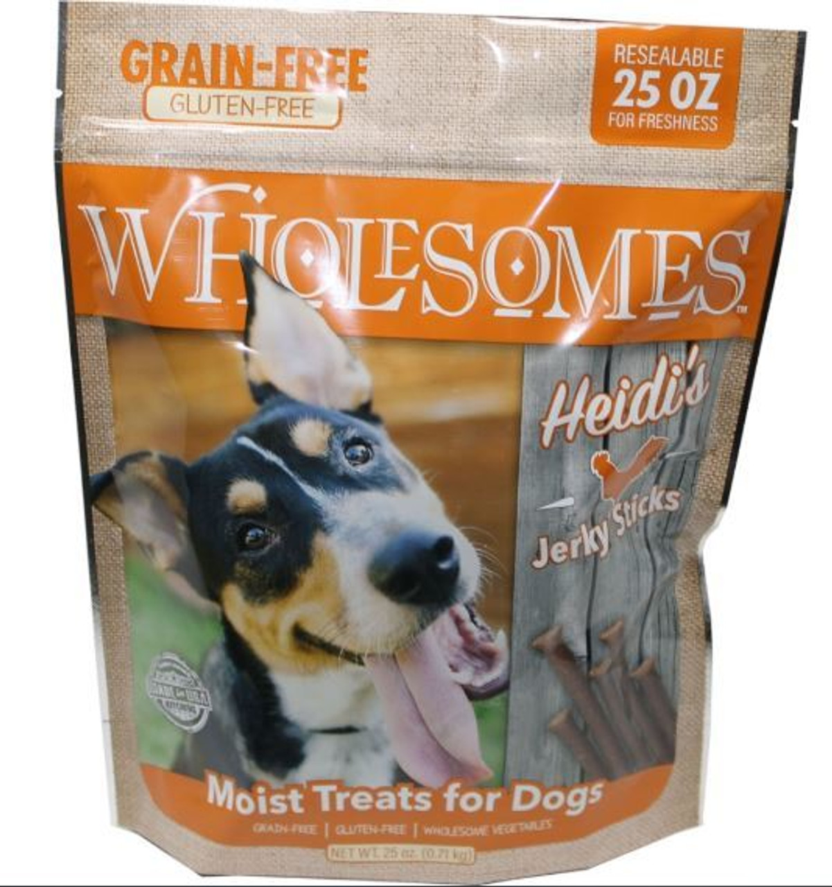 Wholesomes Grain Free Moist Treats For Dogs， 25 oz.， Chicken