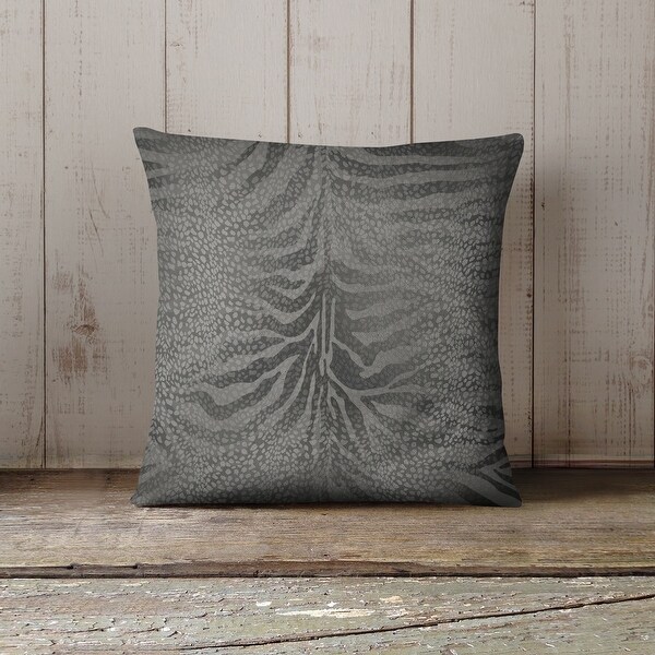 ZEBRA SPOTS CHARCOAL Indoor|Outdoor Pillow By Kavka Designs