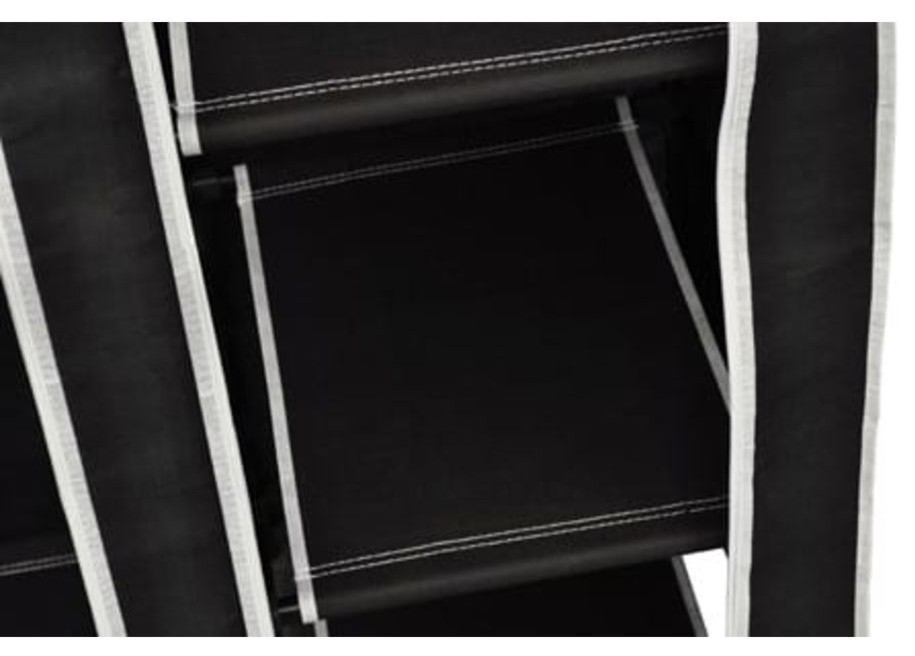 Folding Clothing Wardrobe   Black   Contemporary   Armoires And Wardrobes   by AffordableVariety  Houzz