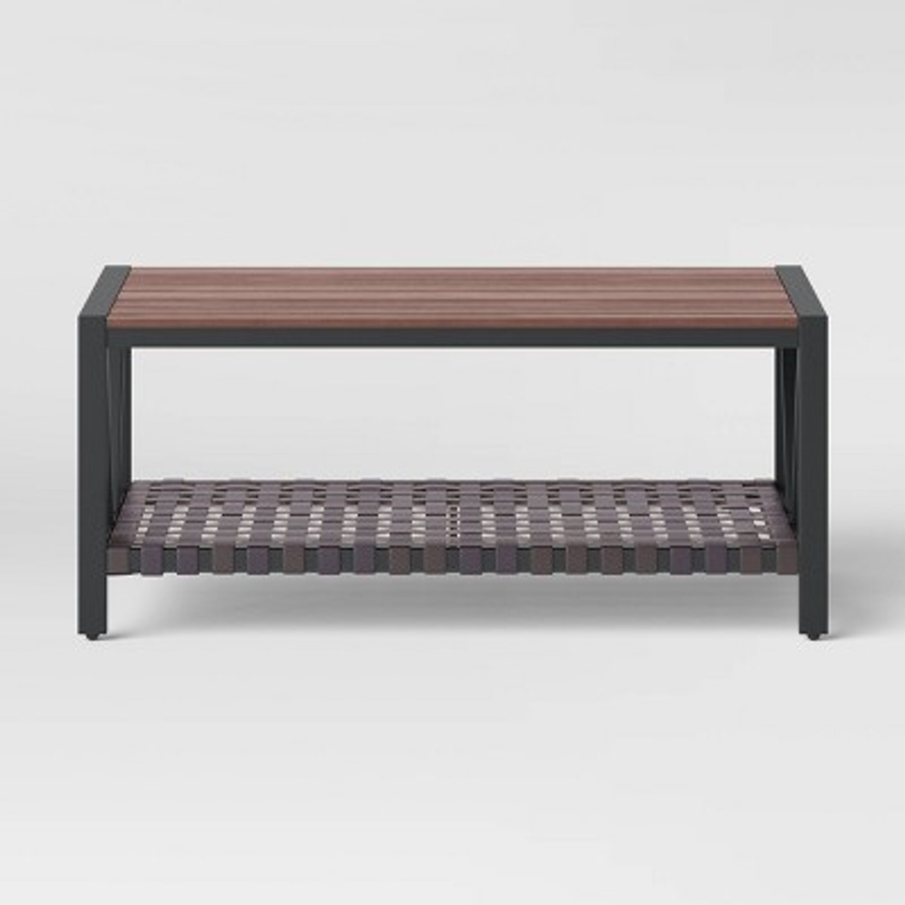 Oak Park Patio Coffee Table， Outdoor Furniture - Dark Brown - Threshold™