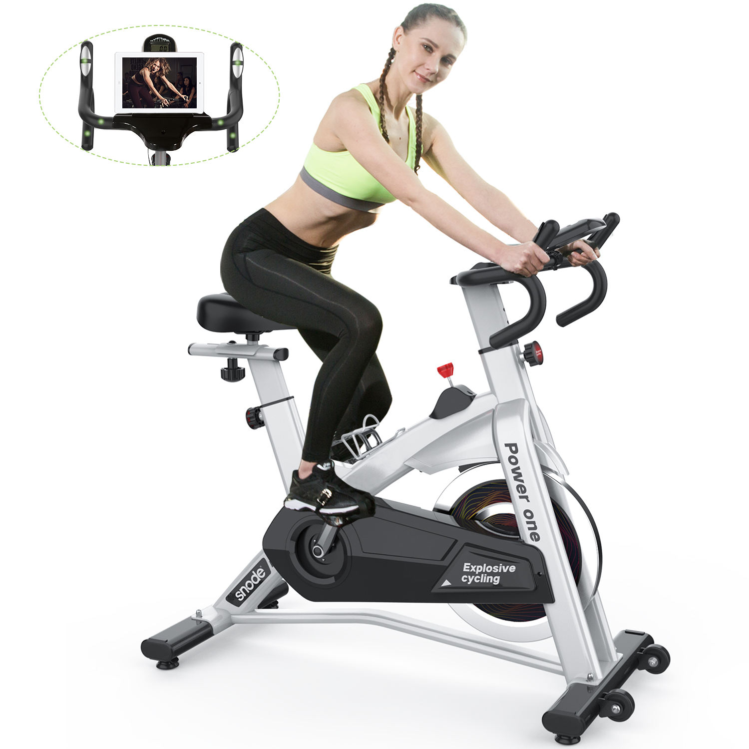 snode 8729 magnetic spinning indoor exercise fit bike fitness cycling spinning bike body building for sales