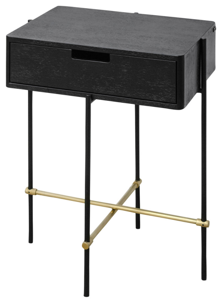 Black One Drawer Cabinet  Versmissen Highline   Contemporary   Accent Chests And Cabinets   by Oroa   Distinctive Furniture  Houzz