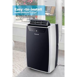 Honeywell 14000 BTU (10000 BTU DOE) Portable Air Conditioner with Dehumidifier in Black and Silver MN4CFS0