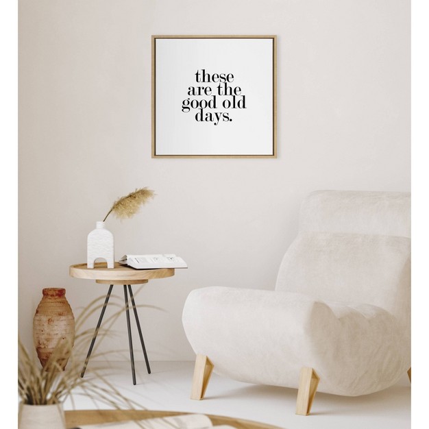 X 22 quot Sylvie Good Old Days Framed Canvas By Maggie Price Natural Kate amp Laurel All Things Decor