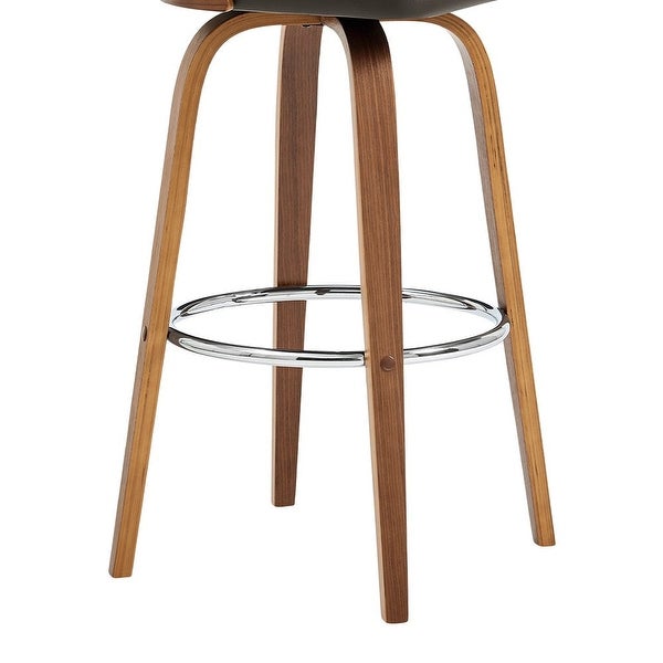 Swivel Bar Stool with Ornate Geometric Cut Out Back - 19 L x 19 W x 41 H Inches