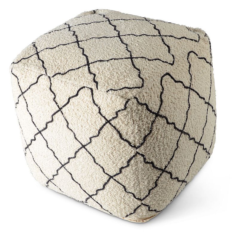 Steve Silver Co. Lattice Square Pouf