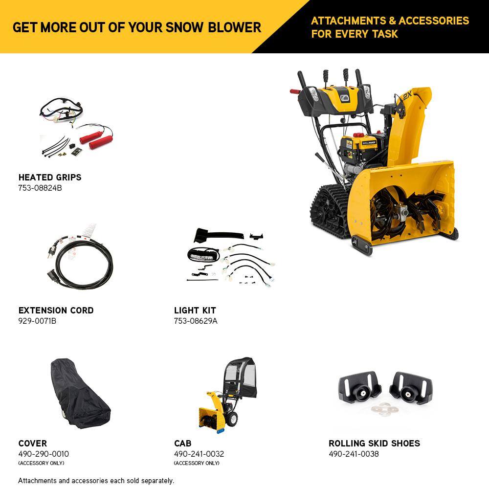 Cub Cadet 2X 26 in. 243cc IntelliPower Track Drive Two-Stage Electric Start Gas Snow Blower with Power Steering and Steel Chute 2X 26 TRAC IP