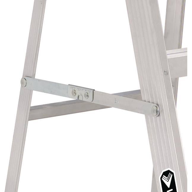 Louisville Ladder 6 ft. Aluminum Step Ladder 10.5 ft. Reach with 225 lbs. Load Capacity Type II Duty Rating AS4006