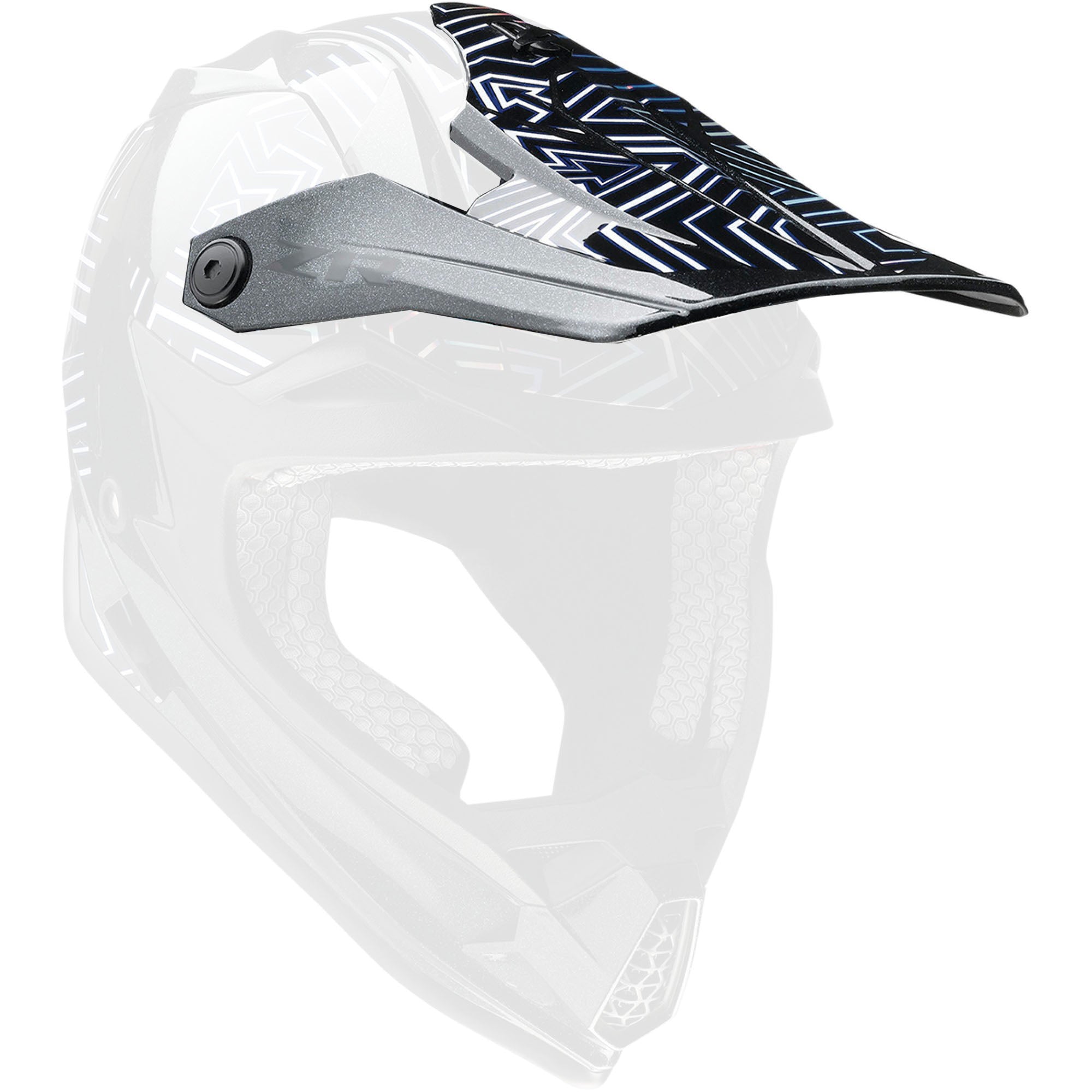 Z1R F.I Lumen Youth Helmet Replacement Visor/Peak Iridescent