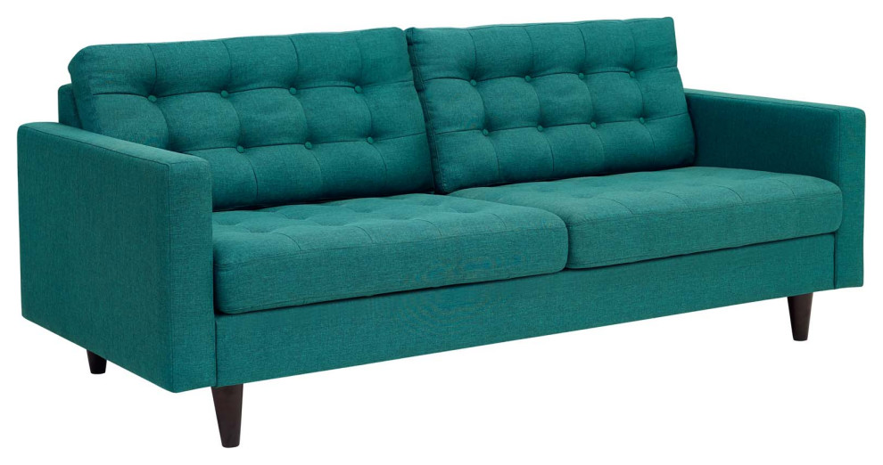 Teal Empress Armchair and Sofa Set of 2   Midcentury   Sofas   by PARMA HOME  Houzz