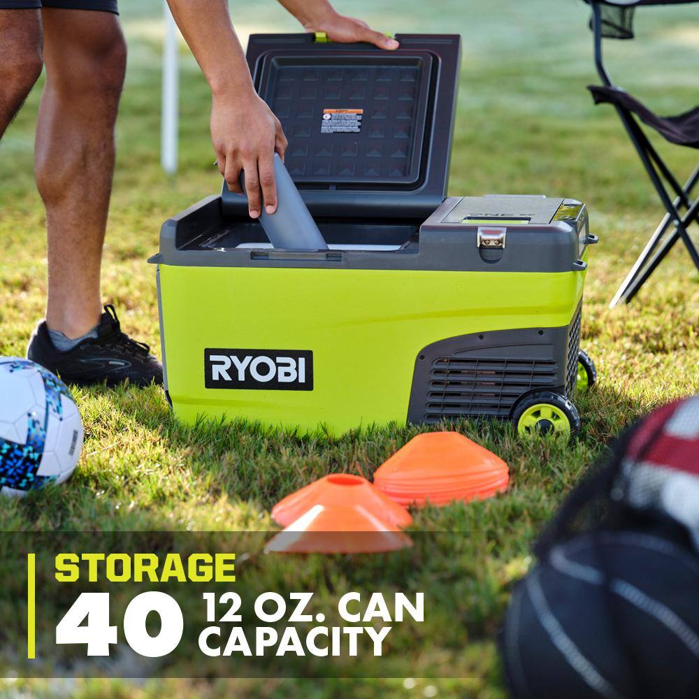 RYOBI ONE+ 18V 24 Qt. Hybrid Battery Powered Iceless Cooler (Tool Only) Pi1824QBT