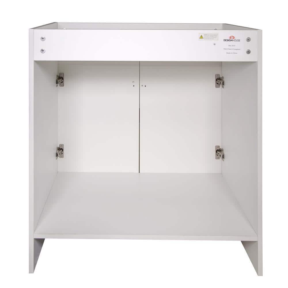 Design House Wyndham 30 in 2Door Bath Vanity Cabinet Only in White