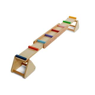 Avenlur Avenlur Willow Wooden Rainbow Indoor Seesaw and Balance Beam For Ages 3-Years to 8-Years Up To 110 lbs. Seesaw