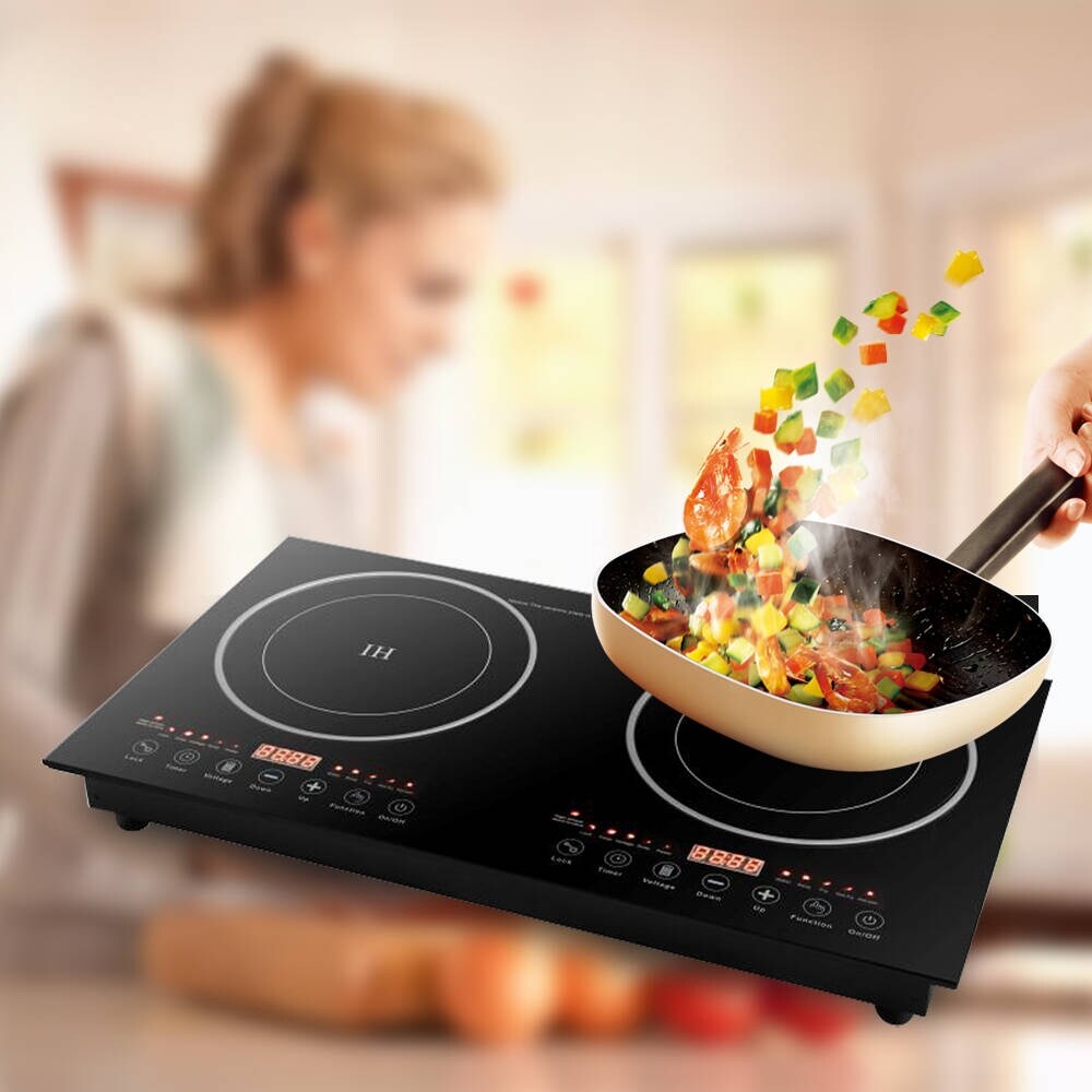 Portable Electric Dual Induction Countertop Double Burner