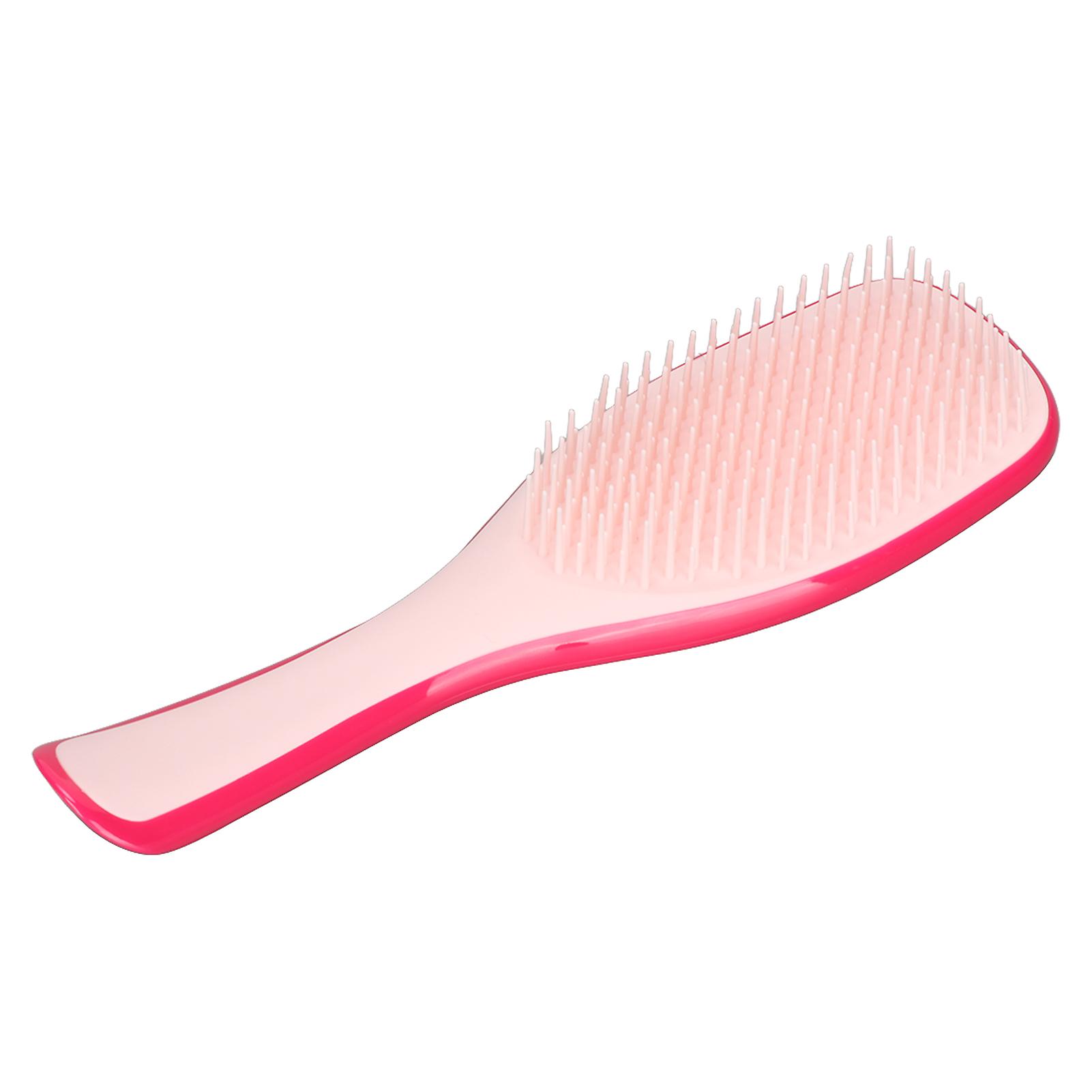 Hair Brushes Hole Design Abs Material Lightweight Portable 22x6.6cm/8.7x2.6in Stable Handle Hairbrush For Barbershopsrose Red Pink