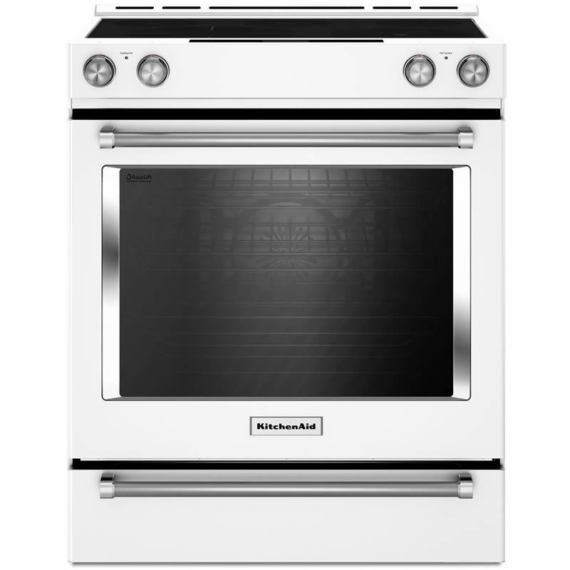 KitchenAid 30-inch Slide-In Electric Range YKSEB900EWH