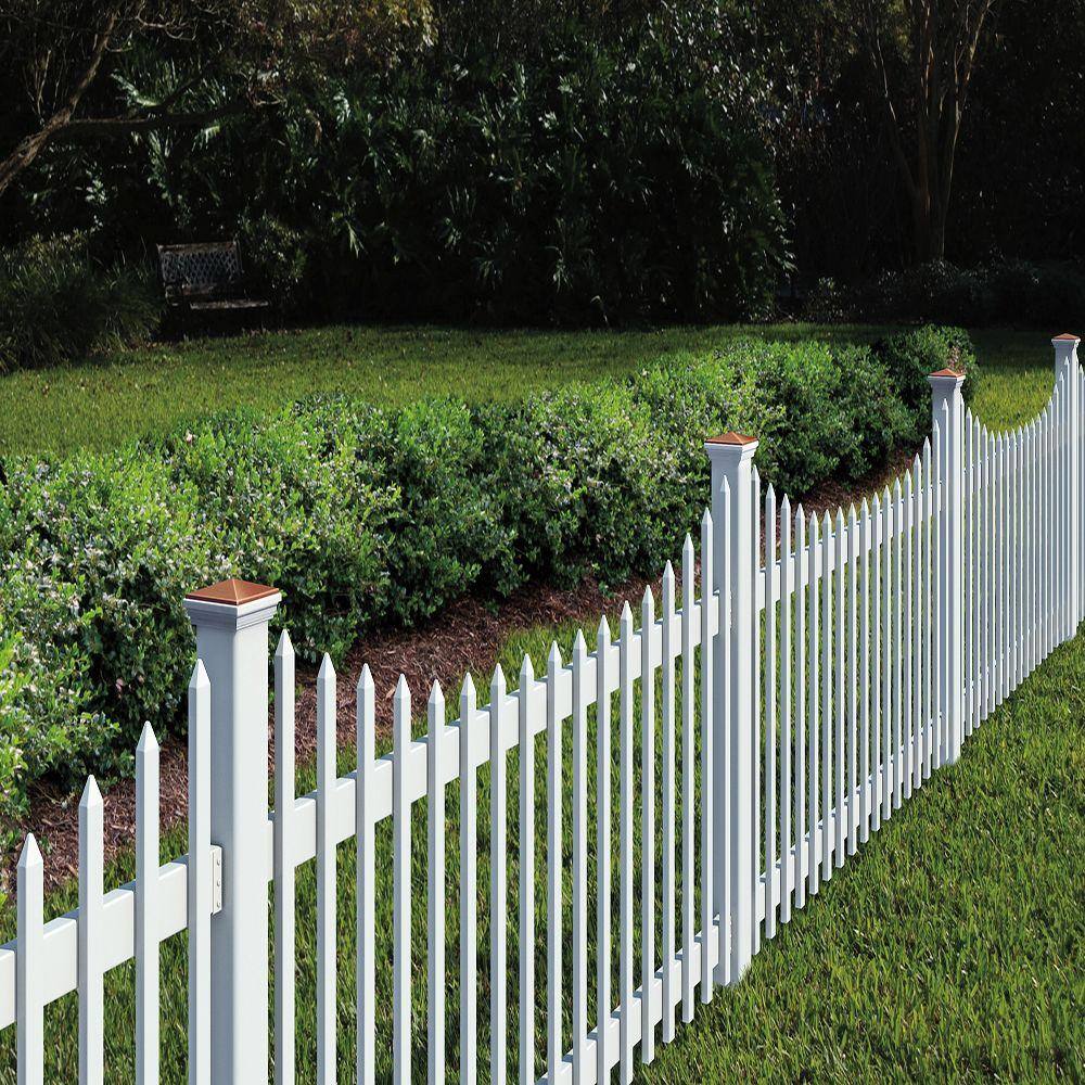 Veranda 4 in. x 4 in. x 6 ft. White Vinyl Fence Post 195168