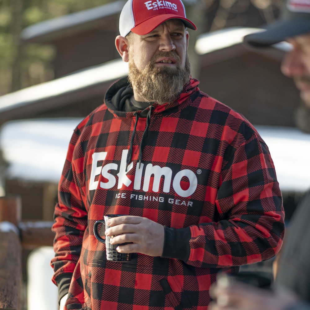 Eskimo Buffalo Plaid Cotton Hoodie Small