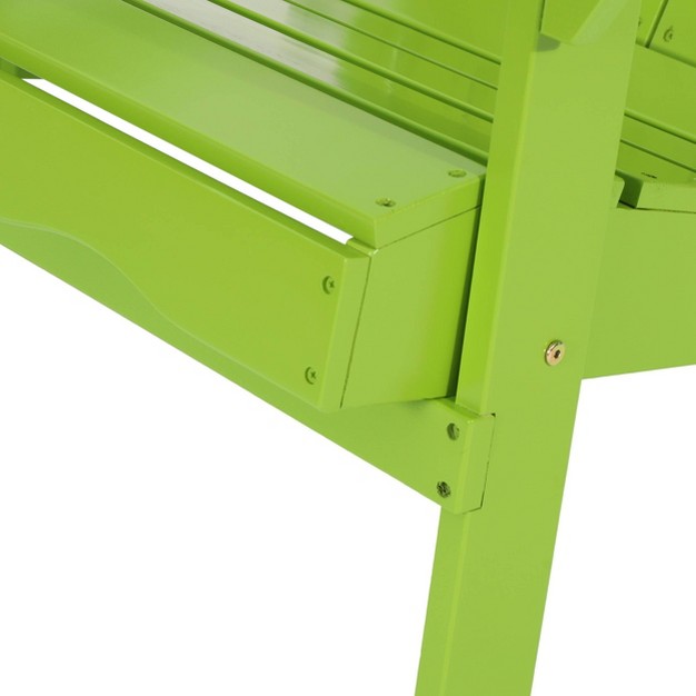 Malibu Outdoor Acacia Wood Adirondack Chair Light Green Christopher Knight Home