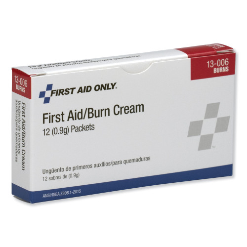 PhysiciansCare First Aid Kit Refill Burn Cream Packets， 0.1 g Packet， 12/Box (13006)