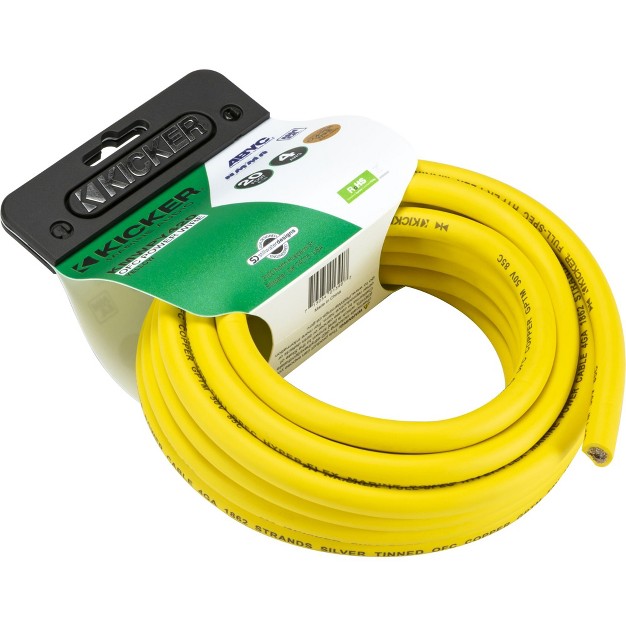 Kicker 47kmwpy420 Marine 4awg Power Wire 20ft Yellow