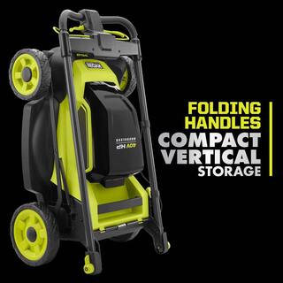 RYOBI 40V HP Brushless 20 in. Cordless Electric Battery Walk Behind Self-Propelled Mower with 6.0 Ah Battery and Charger RY401180