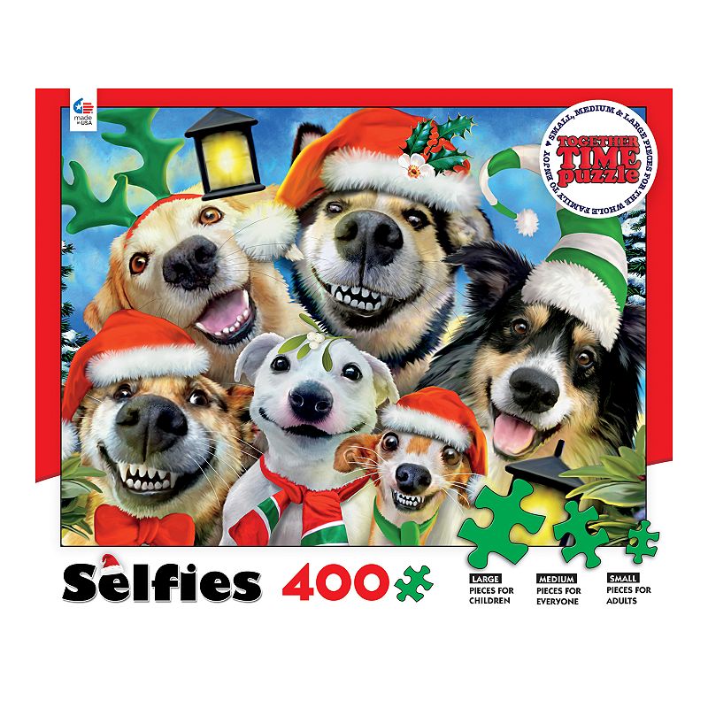 Ceaco 400-piece Holiday Dog Selfies Together Time Puzzle