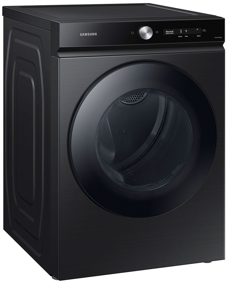  Bespoke 7.6 Cu. Ft. Brushed Black Ultra Capacity Gas Dryer With Super Speed Dry And AI Smart Dial