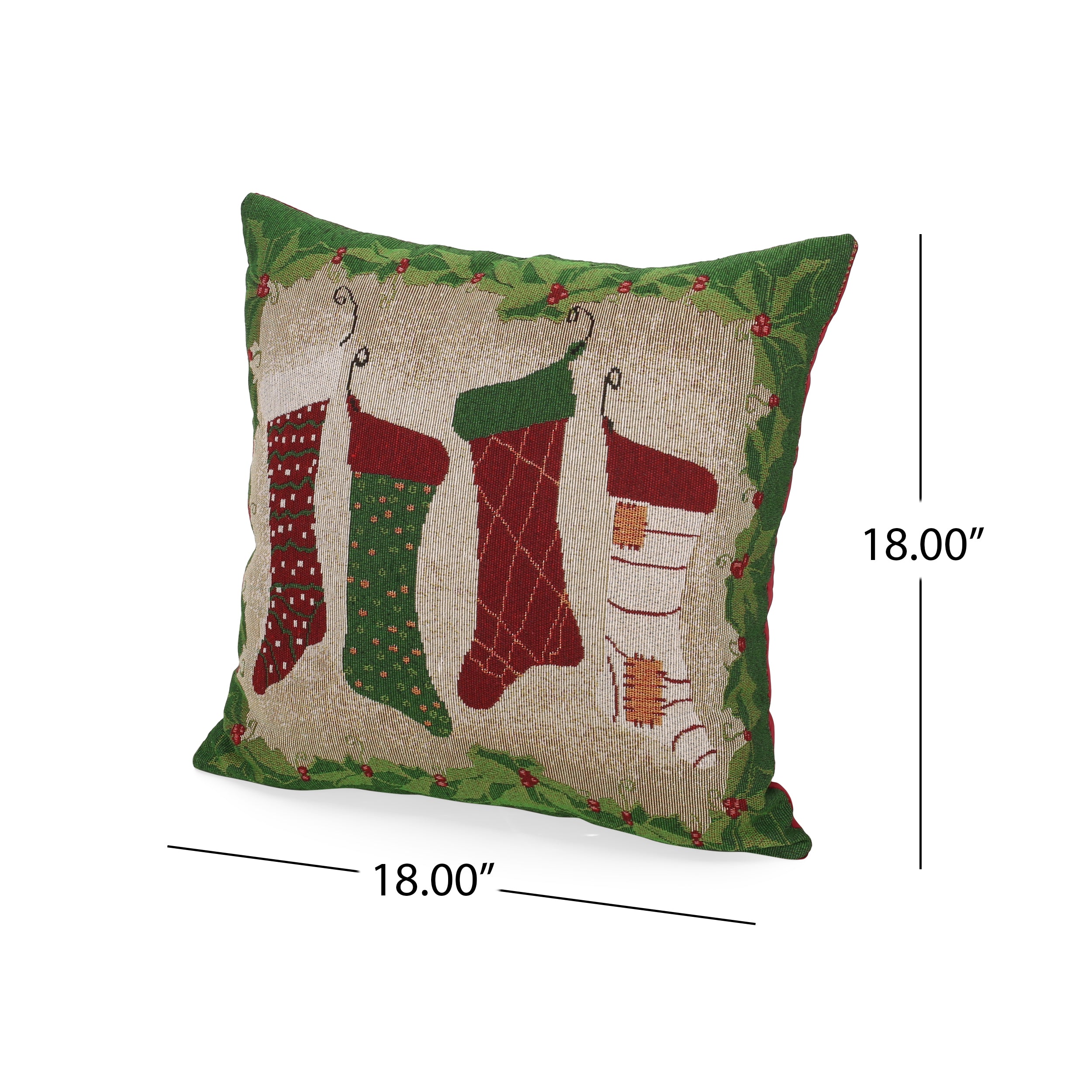 Tigue Modern Fabric Christmas Throw Pillow Cover