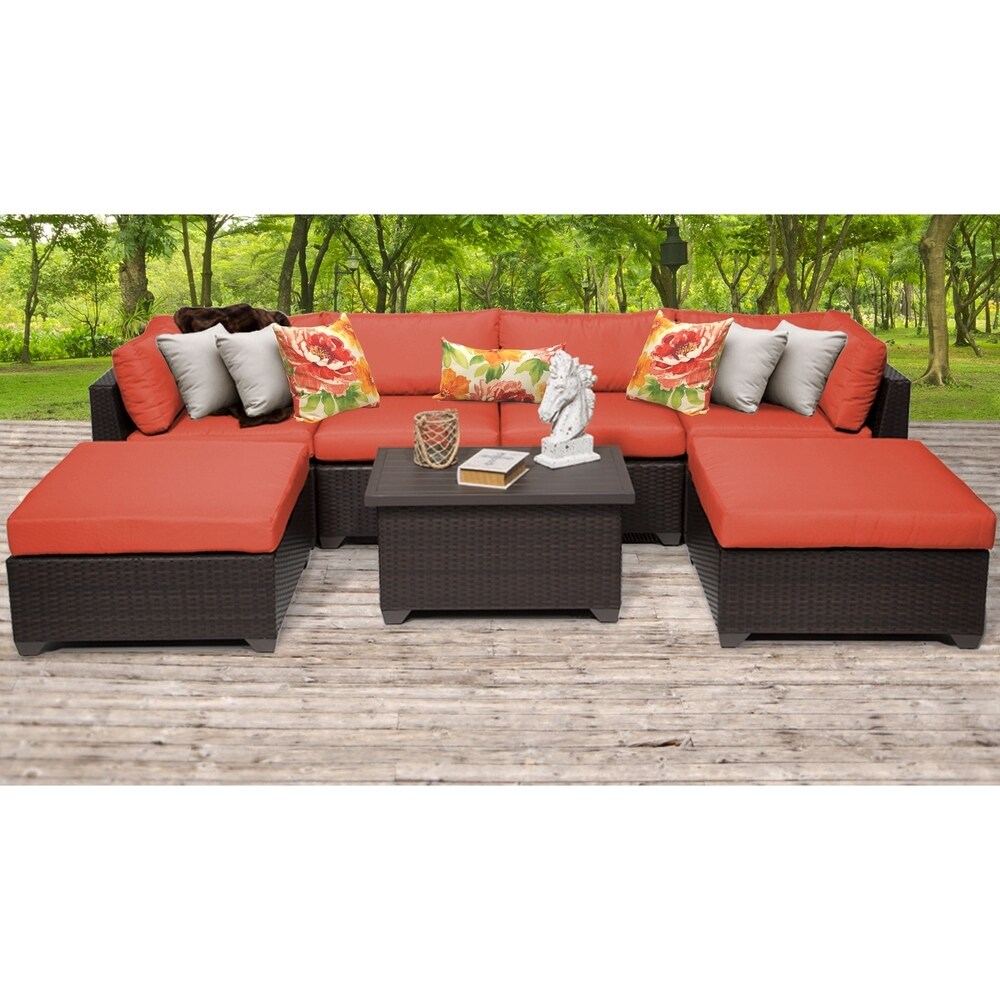 Belle 7 Piece Outdoor Wicker Patio Furniture Set 07b