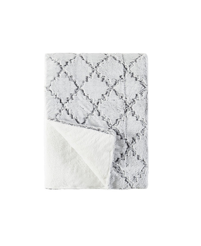 London Fog Textured Ogee Throw， 60