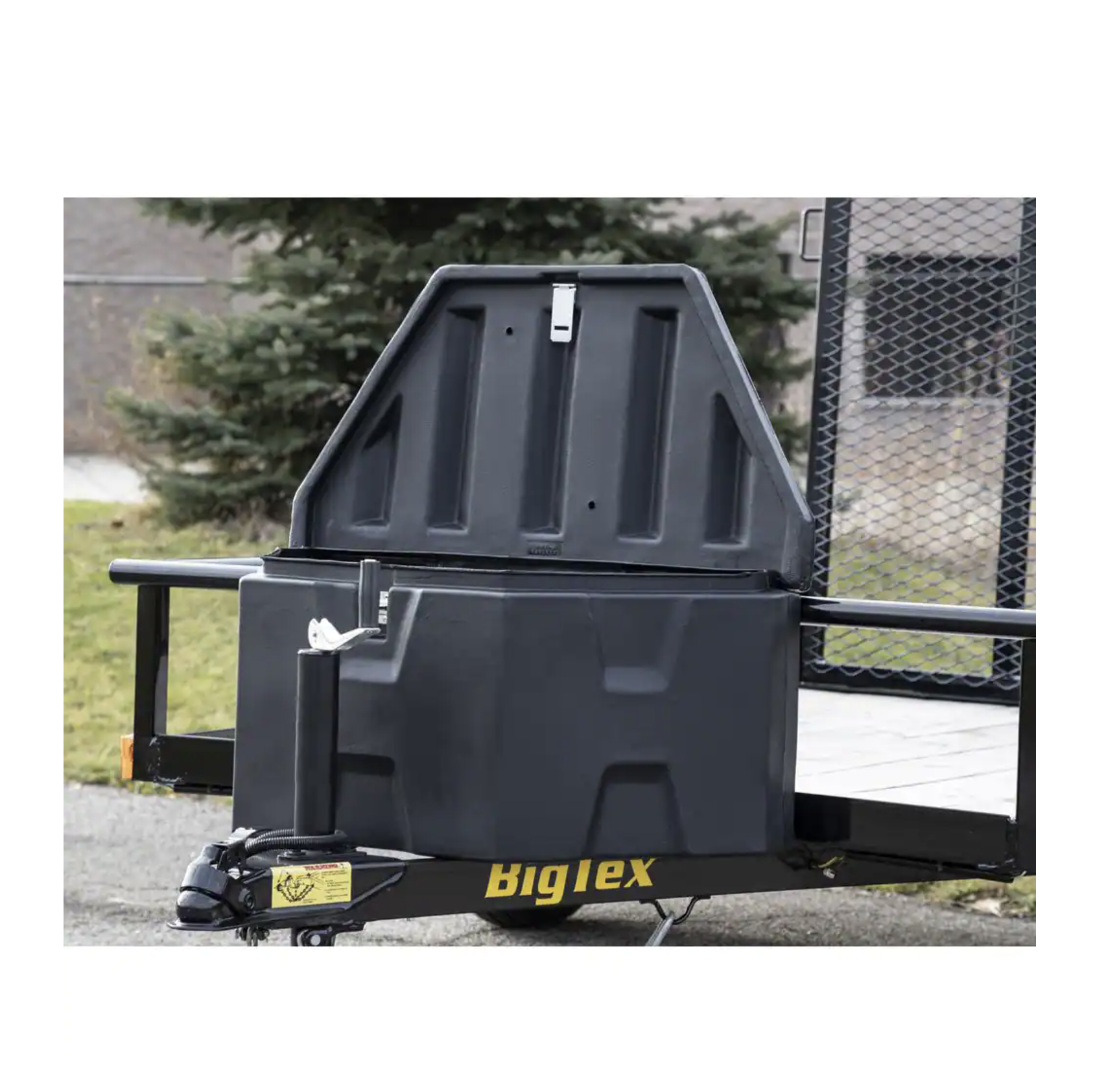 Buyers Products Company 18 in. x 19 in. x 36 in. Matte Black Plastic Trailer Tongue Truck Tool Box