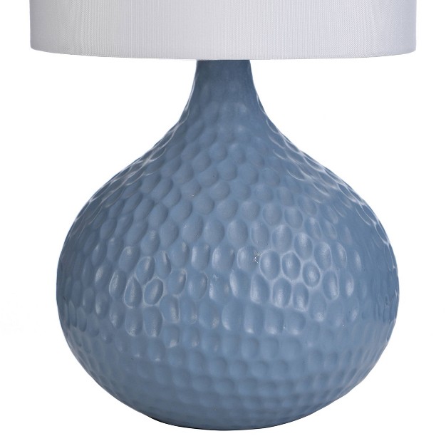 Ceramic Table Lamp Blue Finish Stylecraft