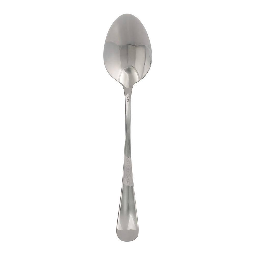 Oneida Baguette Silver 1810 Stainless Steel Oval Bowl SoupDessert Spoon (12-Pack) T148SDEF