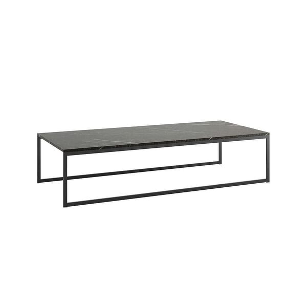 Manhattan Comfort Celine 53.14 Coffee Table with Steel Legs