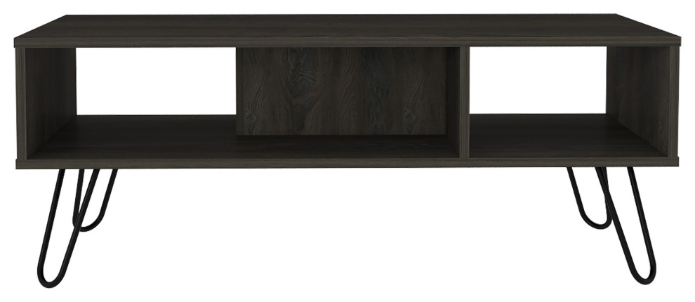 DEPOT E SHOP Vassel Coffee Table  Espresso   Midcentury   Coffee Tables   by DEPOT ESHOP LLC  Houzz