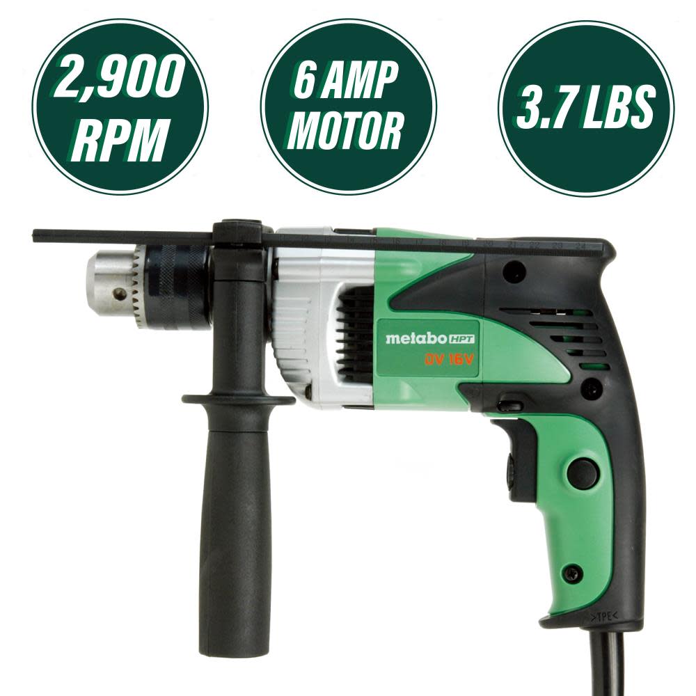 5/8 Inch 6-Amp Hammer Drill， 2-Modes， VSR | DV16V