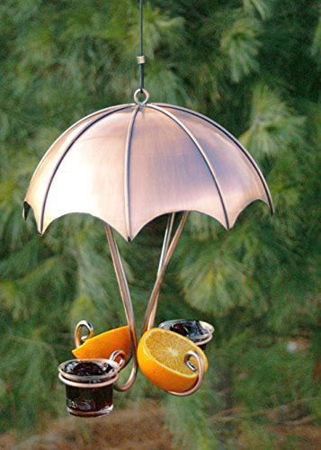 Woodlink Oriole Bird Feeder， Metal， Brushed Copper