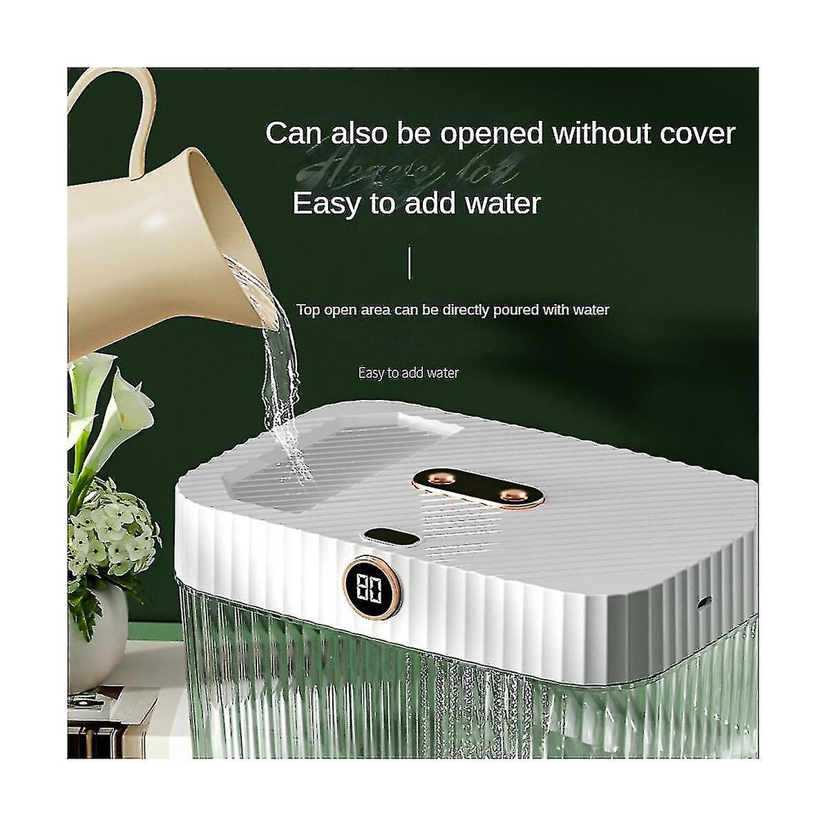 5l Double Nozzle Air Humidifier With Lcd Humidity Display Larges Capacity Essential Oil Diffuser Be