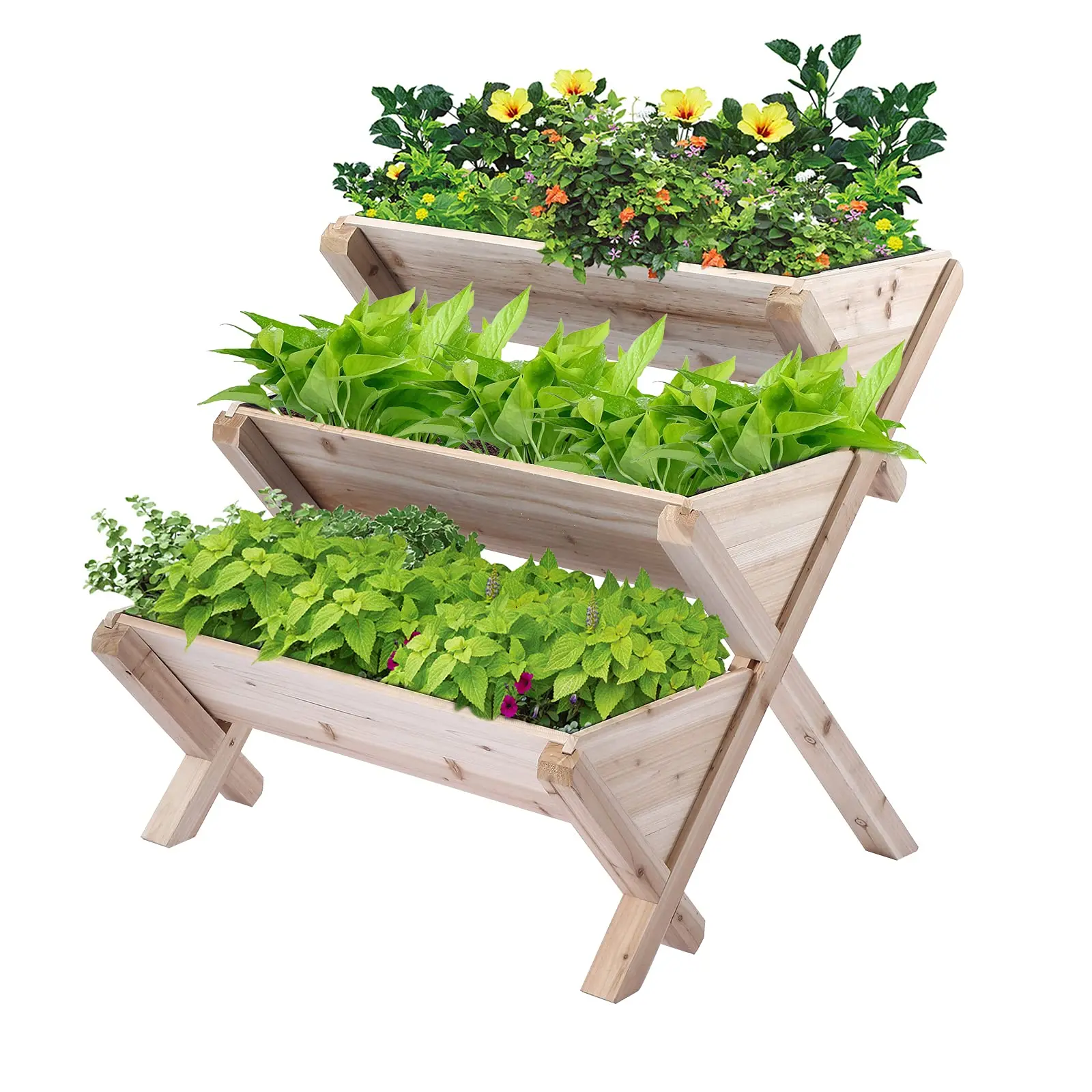 Wooden New Design Raised Garden Bed with Legs Planter Raised Beds Kit for Flowers Herbs Vegetables pots