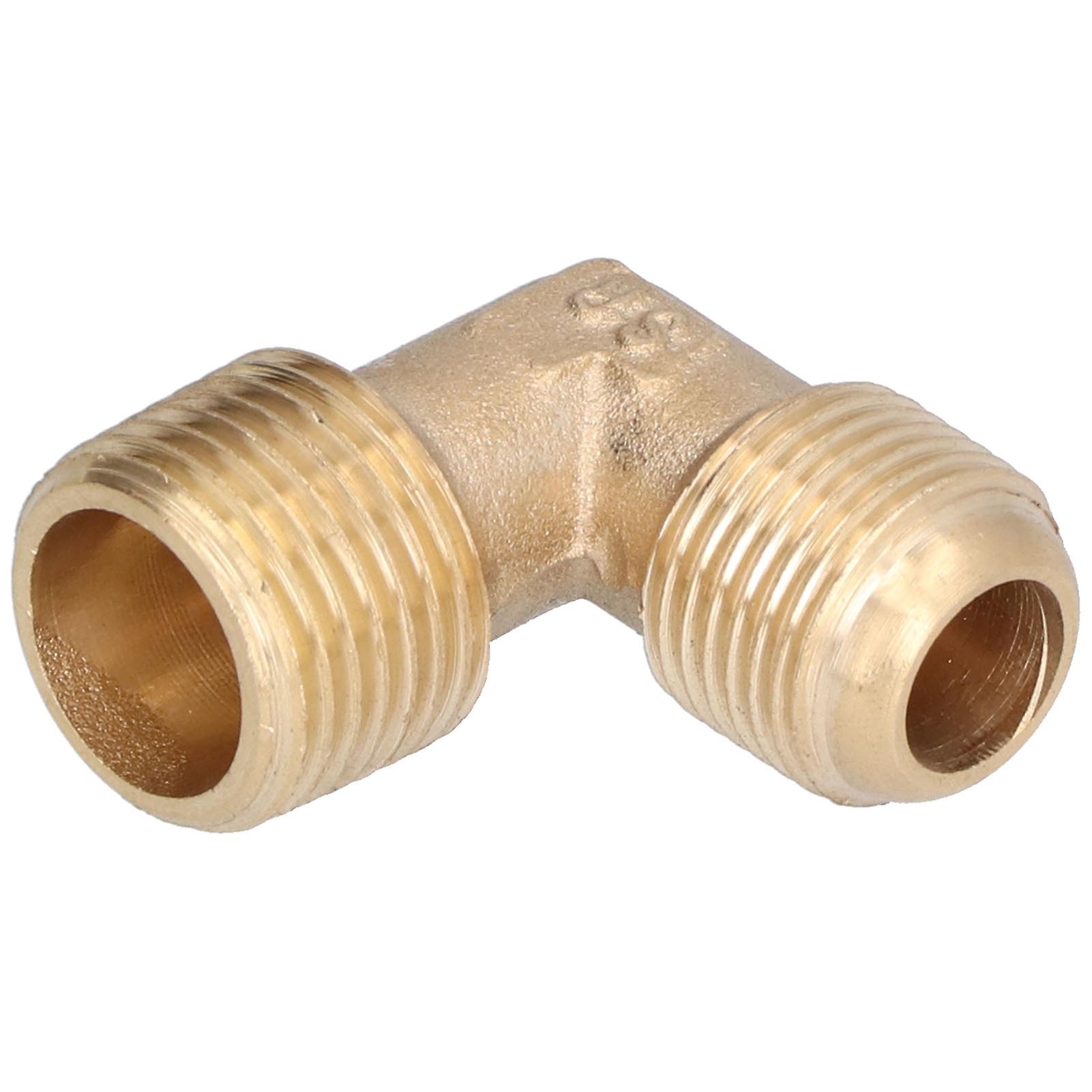 Air Compressor Elbow Brass 90 Degree Male Pipe to Female Pipe Connect Fittings Accessories