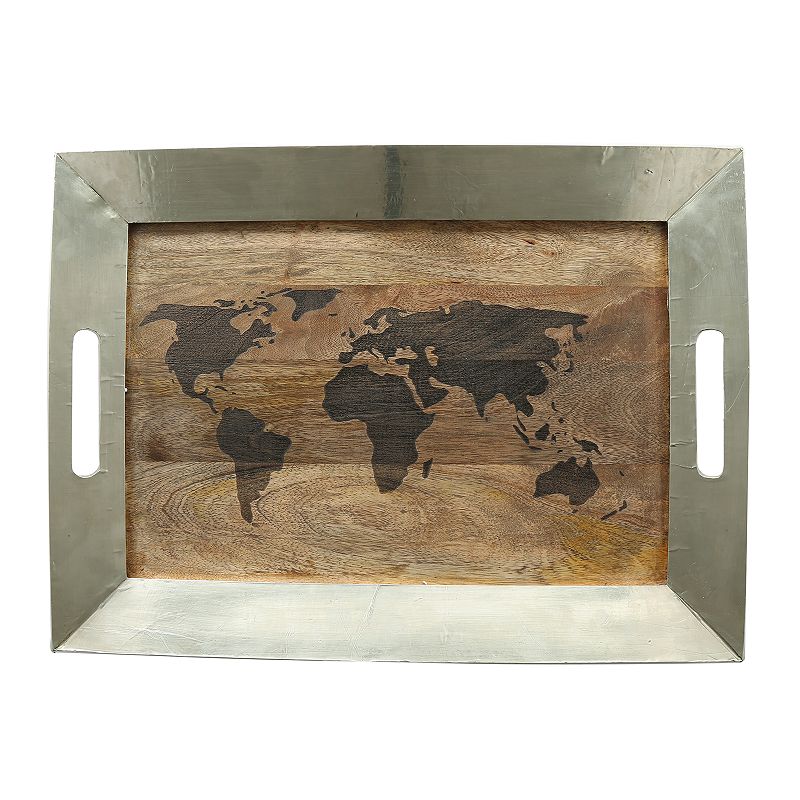 Thirstystone Global Trek World Map Serving Tray