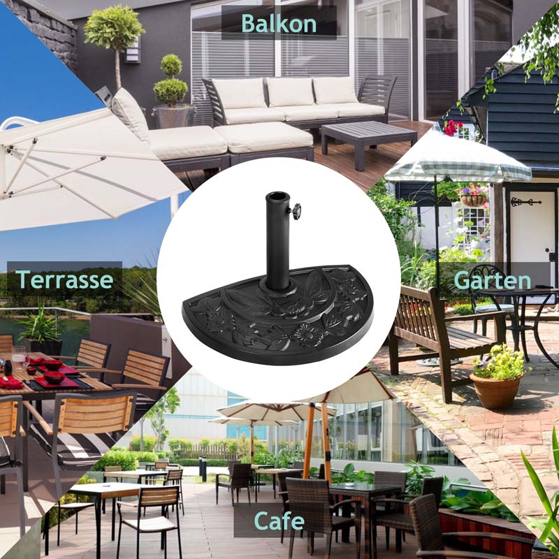 43 lbs 22 Inch Heavy Duty Round Outdoor Patio Market Umbrella Base Stand