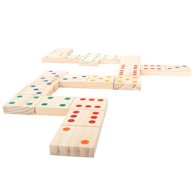 Hey! Play! 28-pc. Giant Wooden Dominoes Set