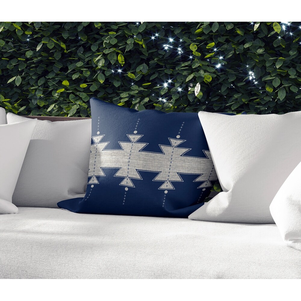 MESA NAVY IndoorOutdoor Pillow By Kavka Designs